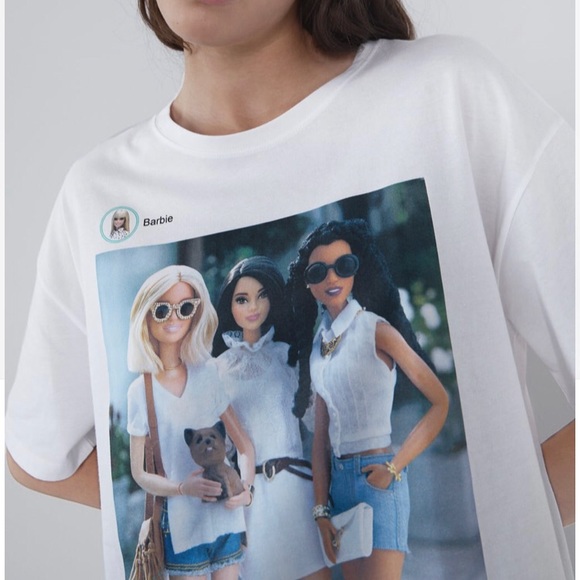 Zara Tops - NWT Zara Barbie Mattel Inc T shirt Small